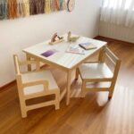 mesa romita con dos sillas montessori muebles para la infancia irqichay