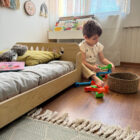 cama montessori reversible y evolutiva irqichay, camas para niños, colchón de algodon natural, camas infantiles, cuna bebe, cama bebé, muebles montessori