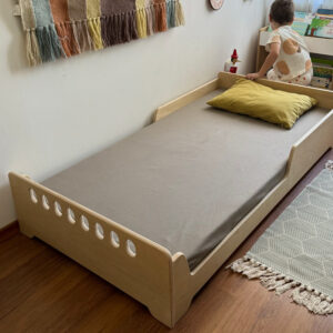 cama montessori reversible y evolutiva irqichay, camas para niños, colchón, camas infantiles, cuna bebe, cama bebé, muebles montessori