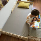 cama montessori reversible y evolutiva irqichay, camas para niños, colchón, camas infantiles, cuna bebe, cama bebé, muebles montessori