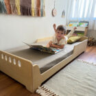 cama montessori reversible y evolutiva irqichay, camas para niños, colchón, camas infantiles, cuna bebe, cama bebé, muebles montessori